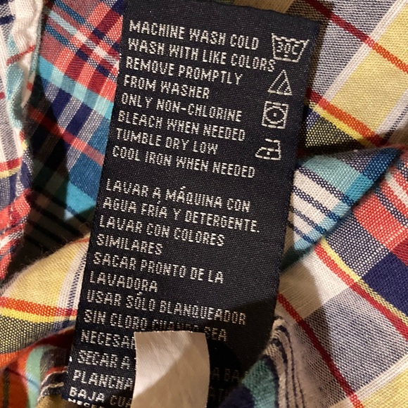 Nautica Linen-Blend Multicolor Casual Shirt - Picture 9 of 9